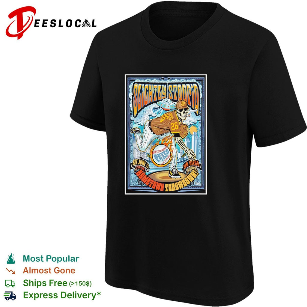 Skeleton basketball player Hometown Throwdown San Diego concert framed poster art shirt