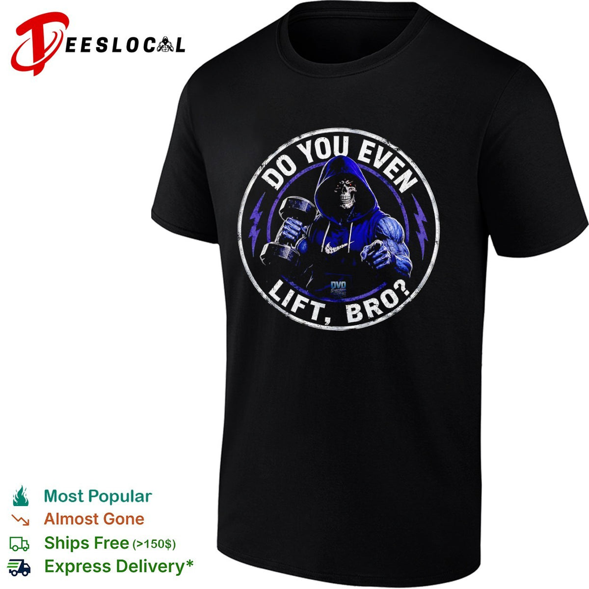 Skeletor Masters Do You Even Lift Bro gym fitness shirt