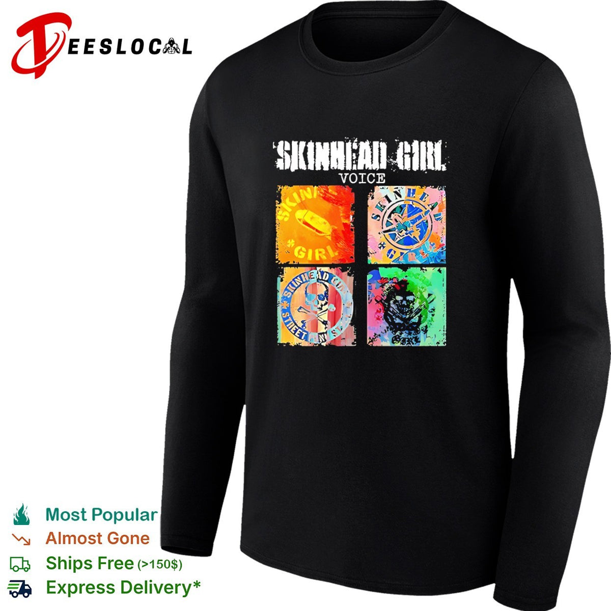 Skinhead Girl Voice Skinhead Girl Skinhead Girl Street Punk Skinhead Girl shirt