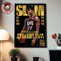 Slam 260 VJ Edgecombe Philadelphia 76ers Straight To It Gold Metal Magazine Cover Decor Poster Canvas