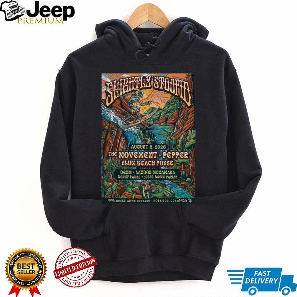 Slightly Stoopid Summer Tour 2026 Red Rocks Amphitheatre Concert T shirt