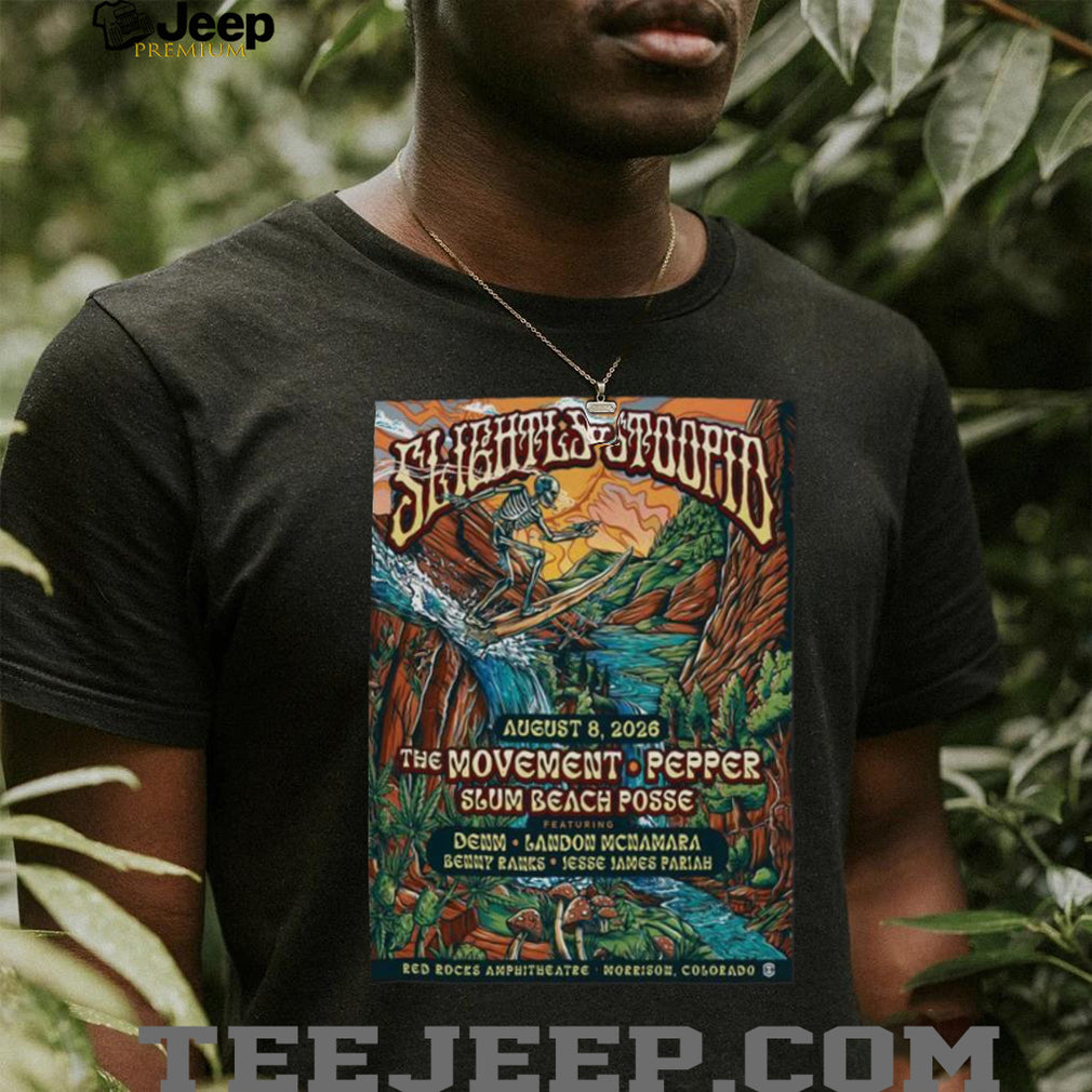 Slightly Stoopid Summer Tour 2026 Red Rocks Amphitheatre Concert T shirt