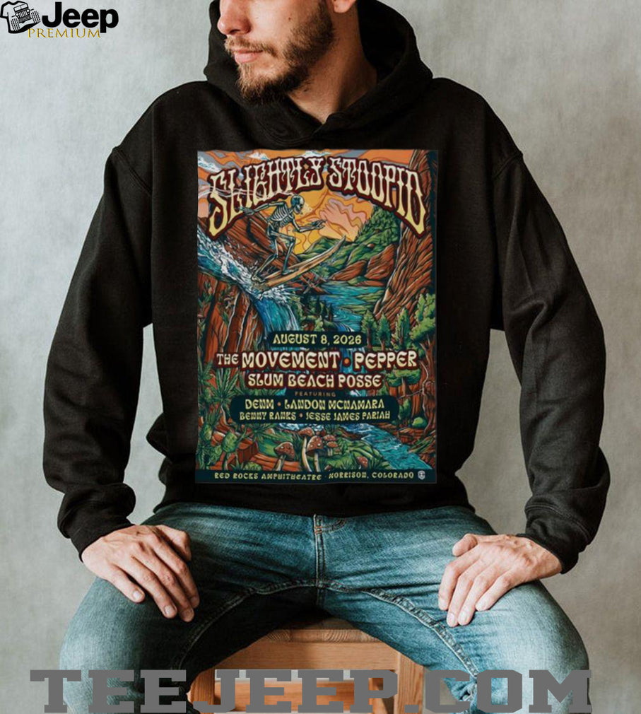 Slightly Stoopid Summer Tour 2026 Red Rocks Amphitheatre Concert T shirt