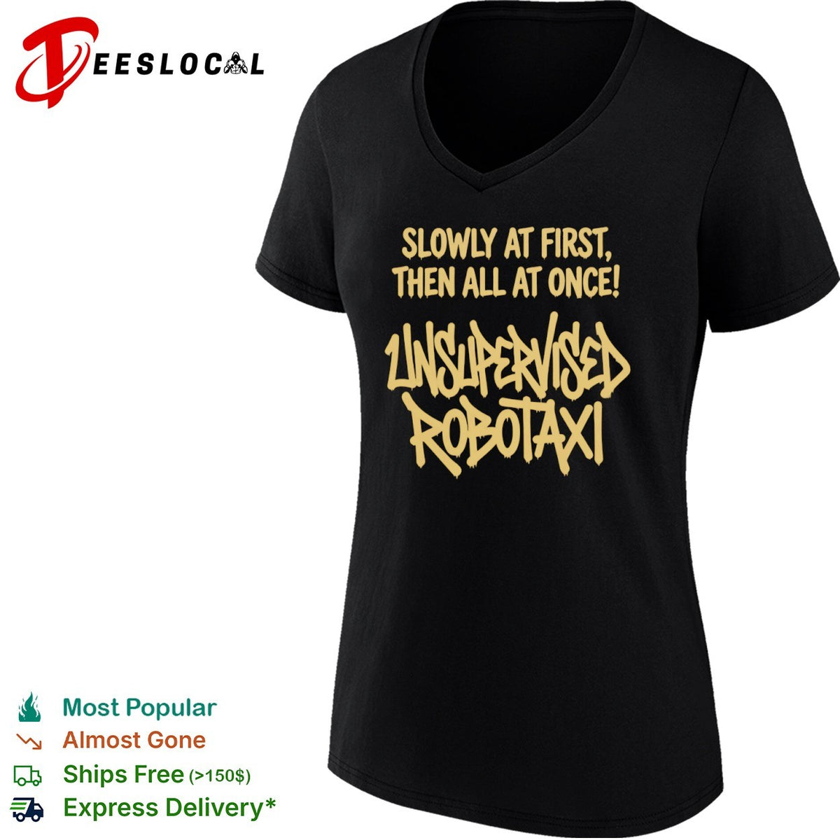 Slowly at first then all at once graffiti text shirt