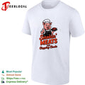 Smokin meats and clapping cheeks pig chef BBQ stacked text logo graphic shirt