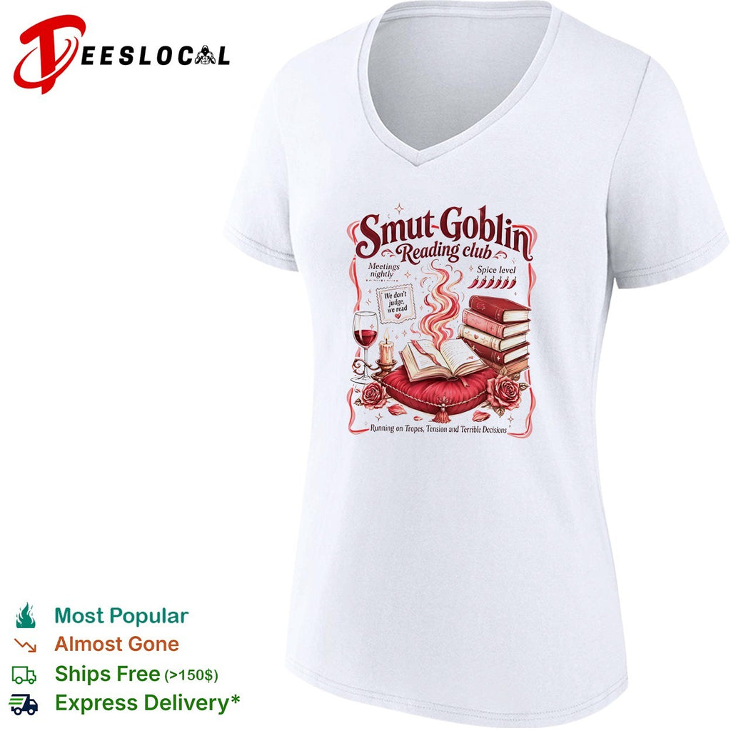 Smut Goblin reading club spice level meetings nightly shirt