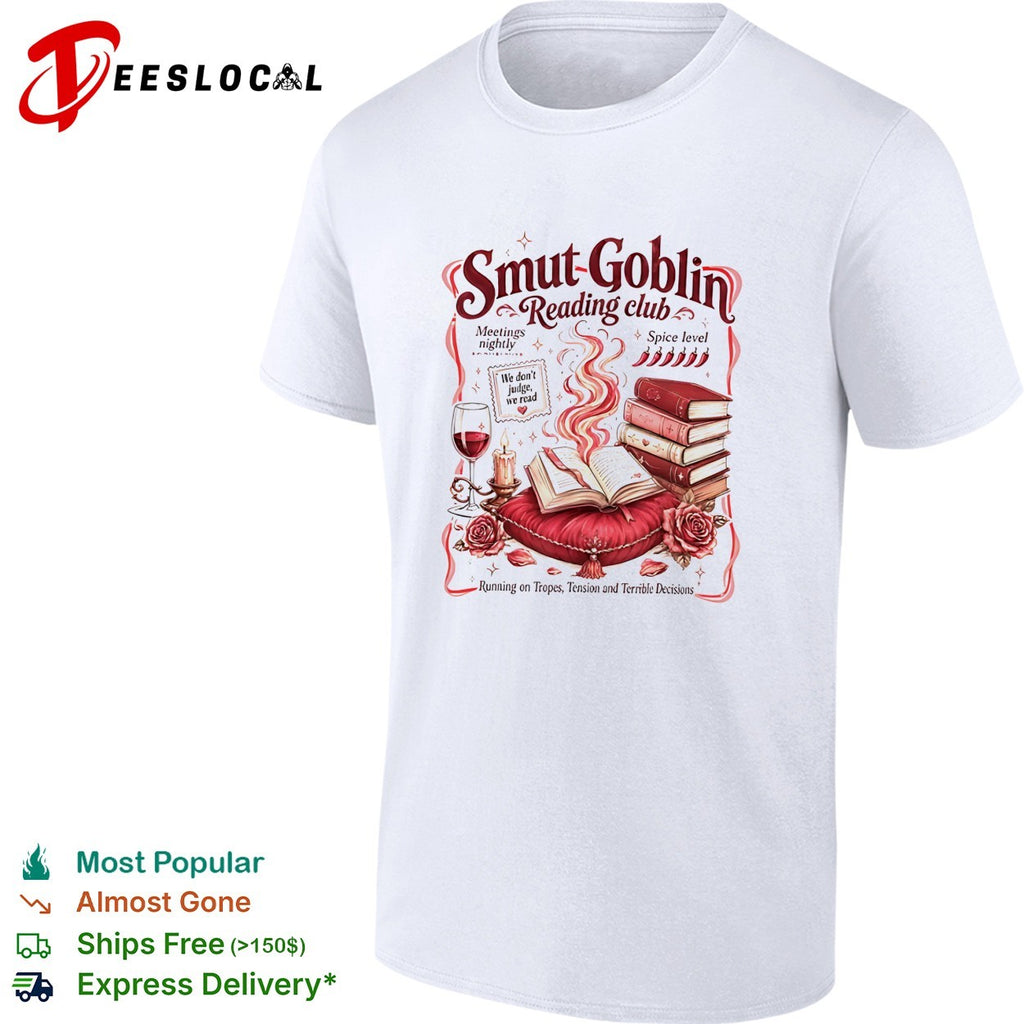 Smut Goblin reading club spice level meetings nightly shirt