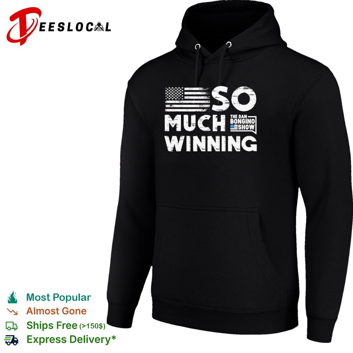 So much winning The Dan Bongino Show American flag shirt
