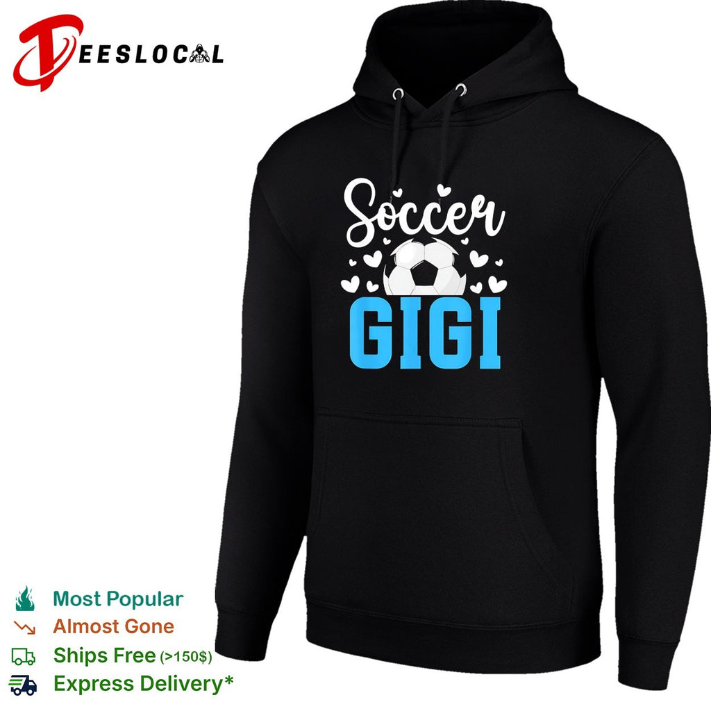 Soccer Gigi cute hearts soccer ball bold script fan shirt