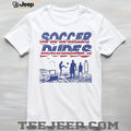 Soccer dudes American flag pattern shirt