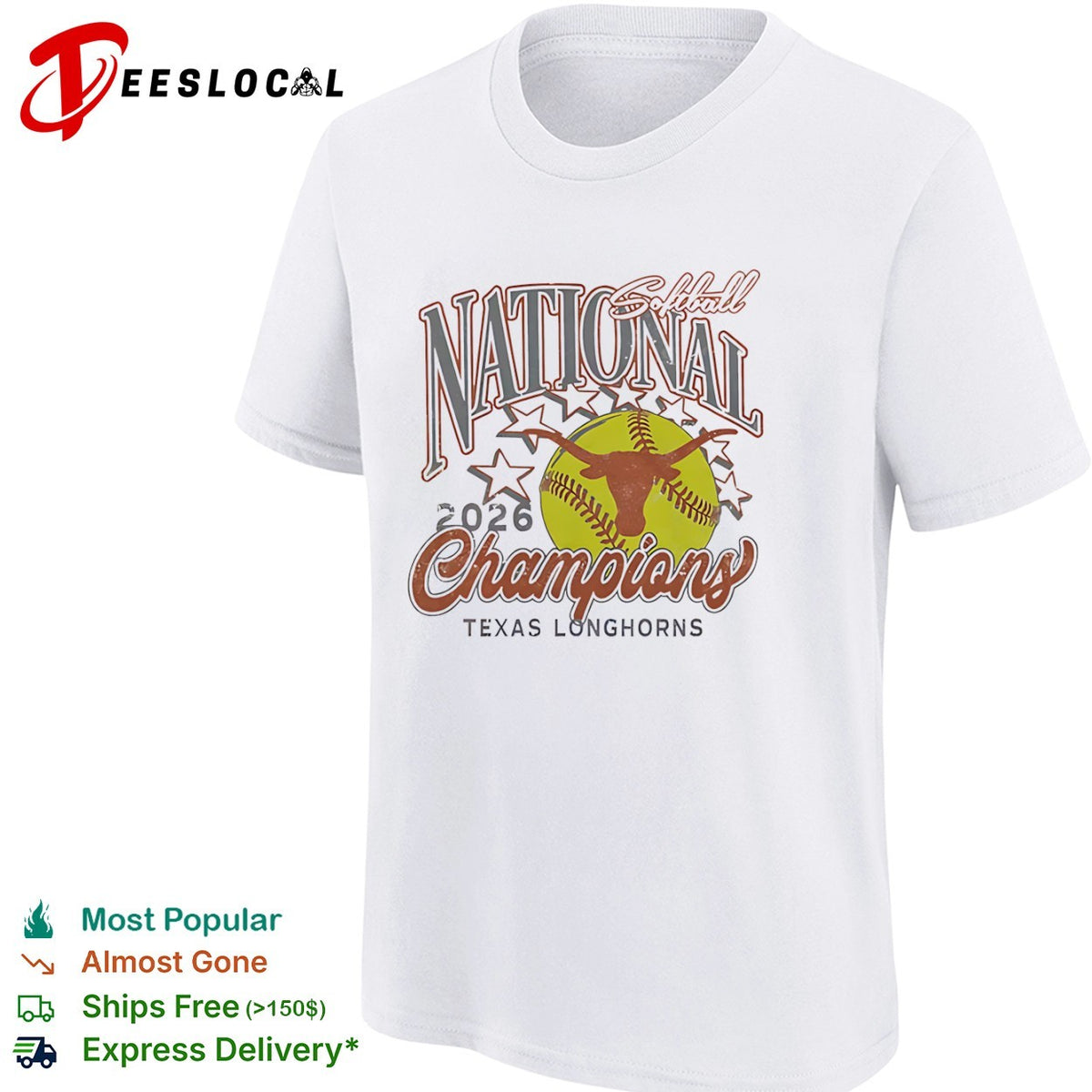 Softball National 2026 Champions Texas Longhorns shirt