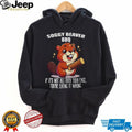 Soggy Beaver BBQ Funny Cartoon Beaver Messy Eater Graphic T Shirt