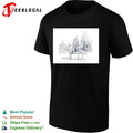 Soldier on horseback pencil sketch portrait poster shirt