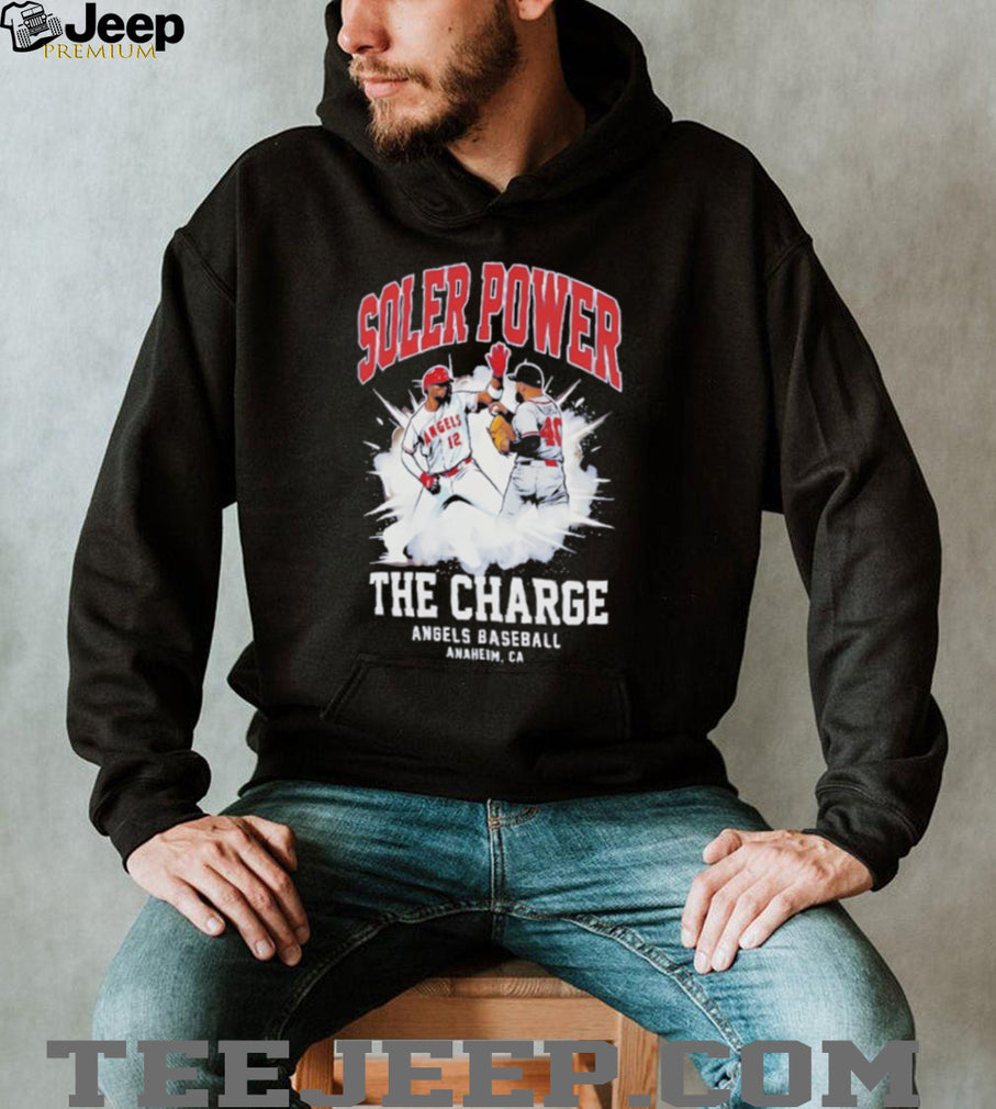 Soler Power The Charge Angels Baseball Anaheim CA Sports Graphic T Shirt