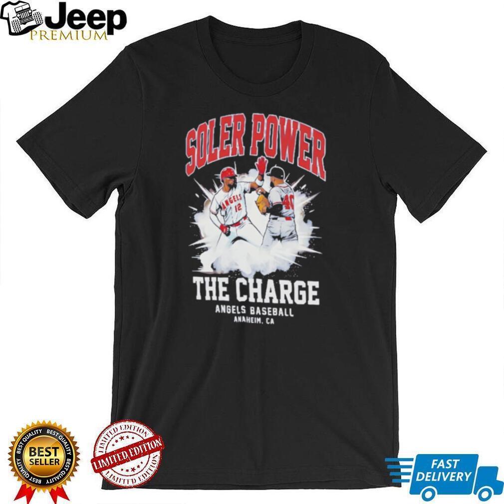 Soler Power The Charge Angels Baseball Anaheim CA Sports Graphic T Shirt
