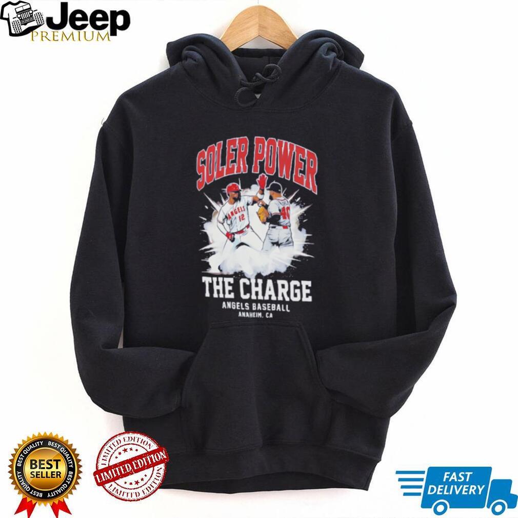 Soler Power The Charge Angels Baseball Anaheim CA Sports Graphic T Shirt