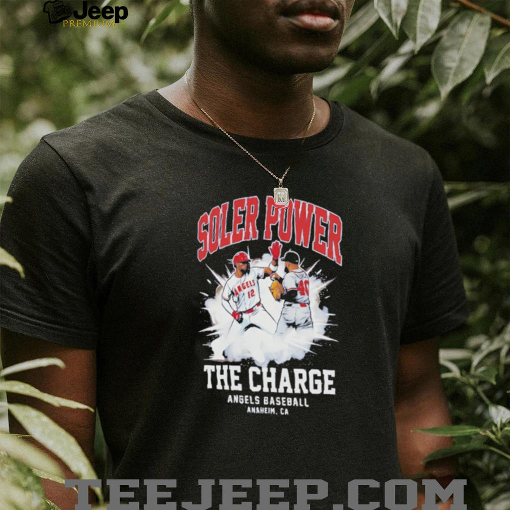 Soler Power The Charge Angels Baseball Anaheim CA Sports Graphic T Shirt