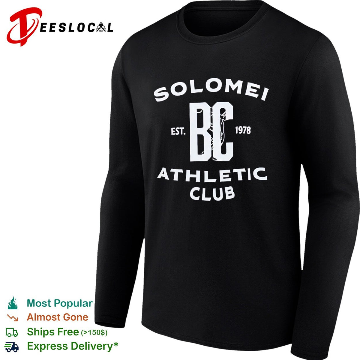 Solomei BC Est 1978 Athletic Club text design inspired by Brunello Cucinelli shirt