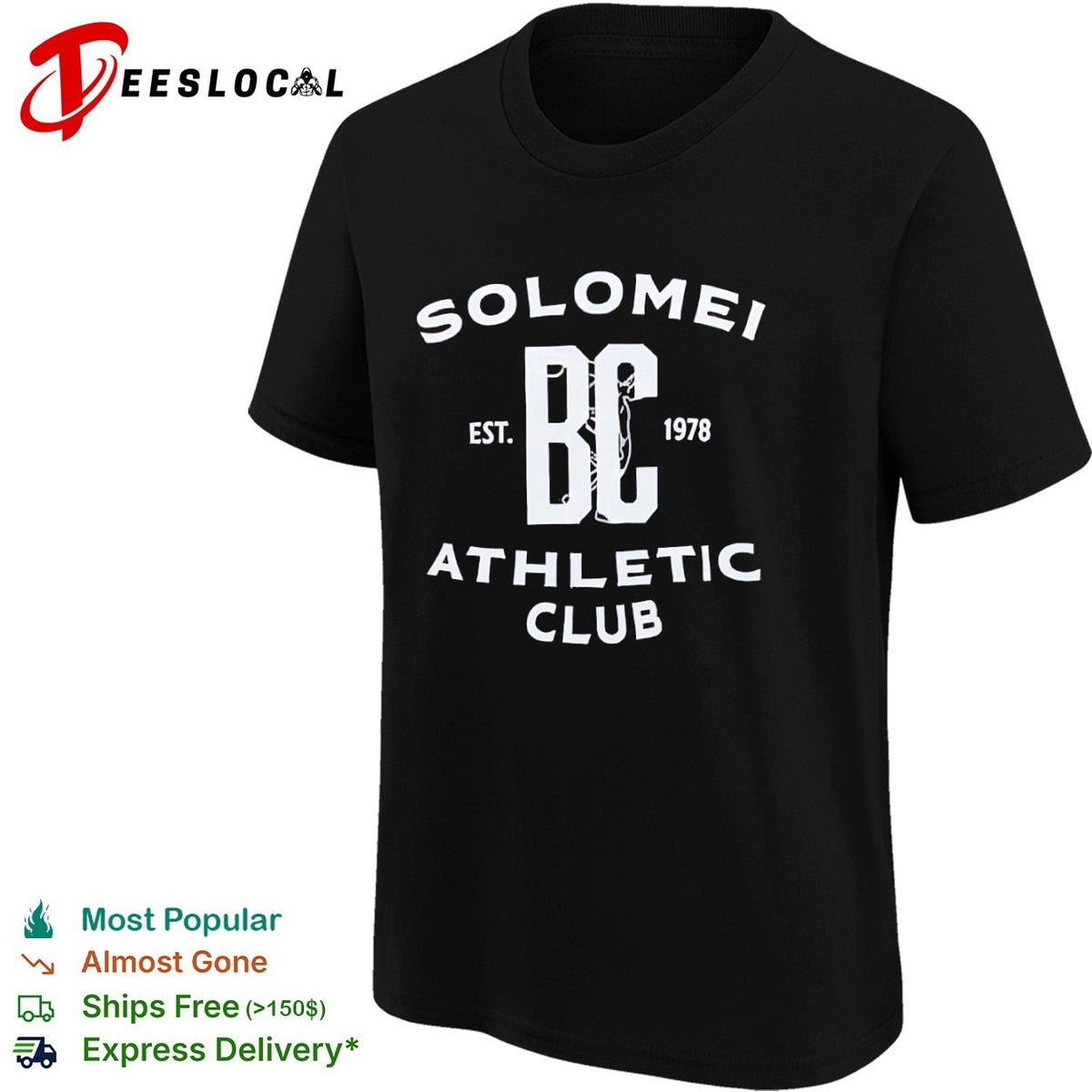 Solomei BC Est 1978 Athletic Club text design inspired by Brunello Cucinelli shirt