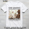 Some Grandmas Knit Real Grandmas Play Piano Classical Music T Shirt