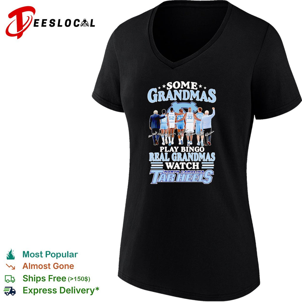 Some grandmas play bingo real grandmas watch North Carolina Tar Heels shirt