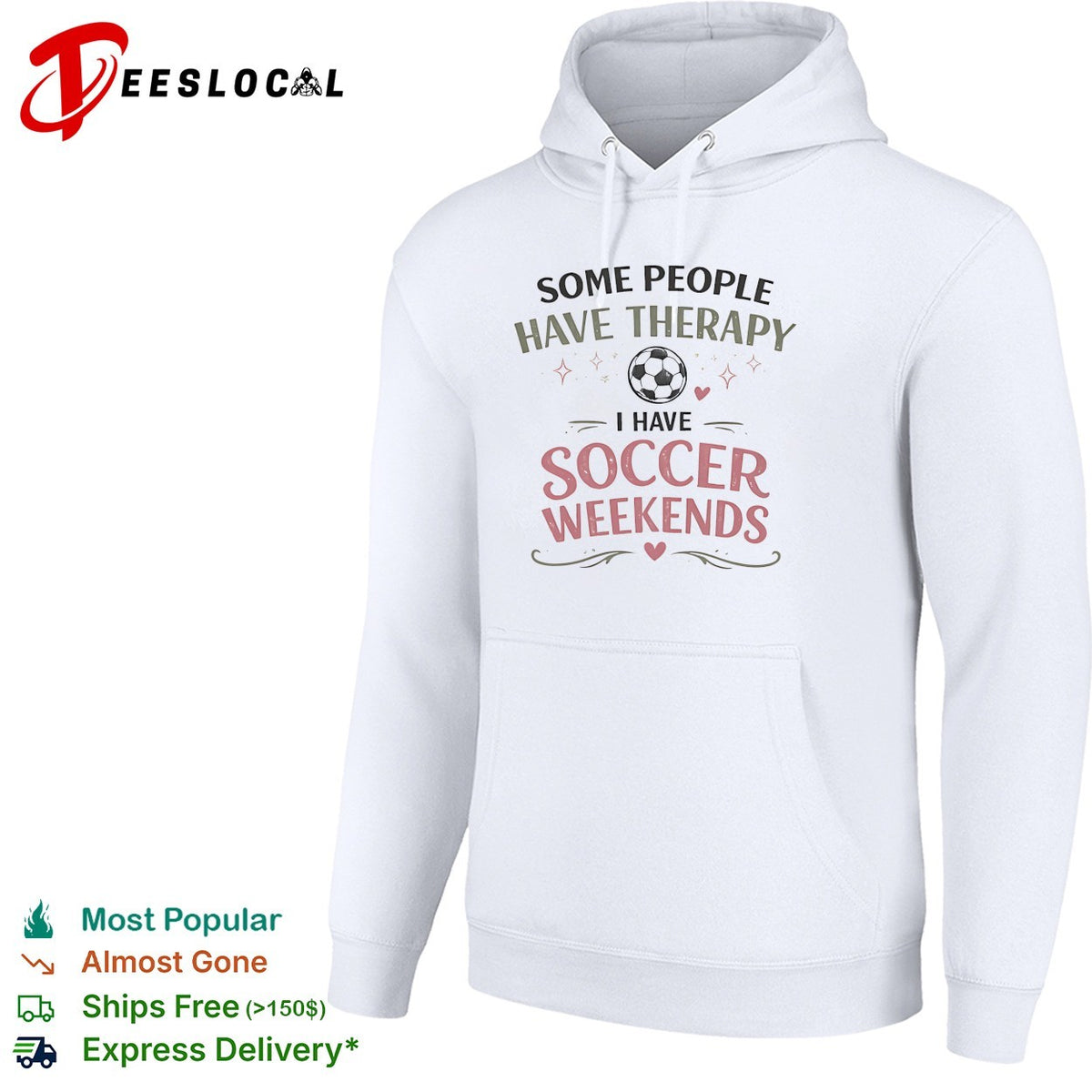 Some people have therapy I have soccer weekends soccer ball sport theme shirt