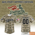 Somerset Patriots Military Appreciation Camo Jersey