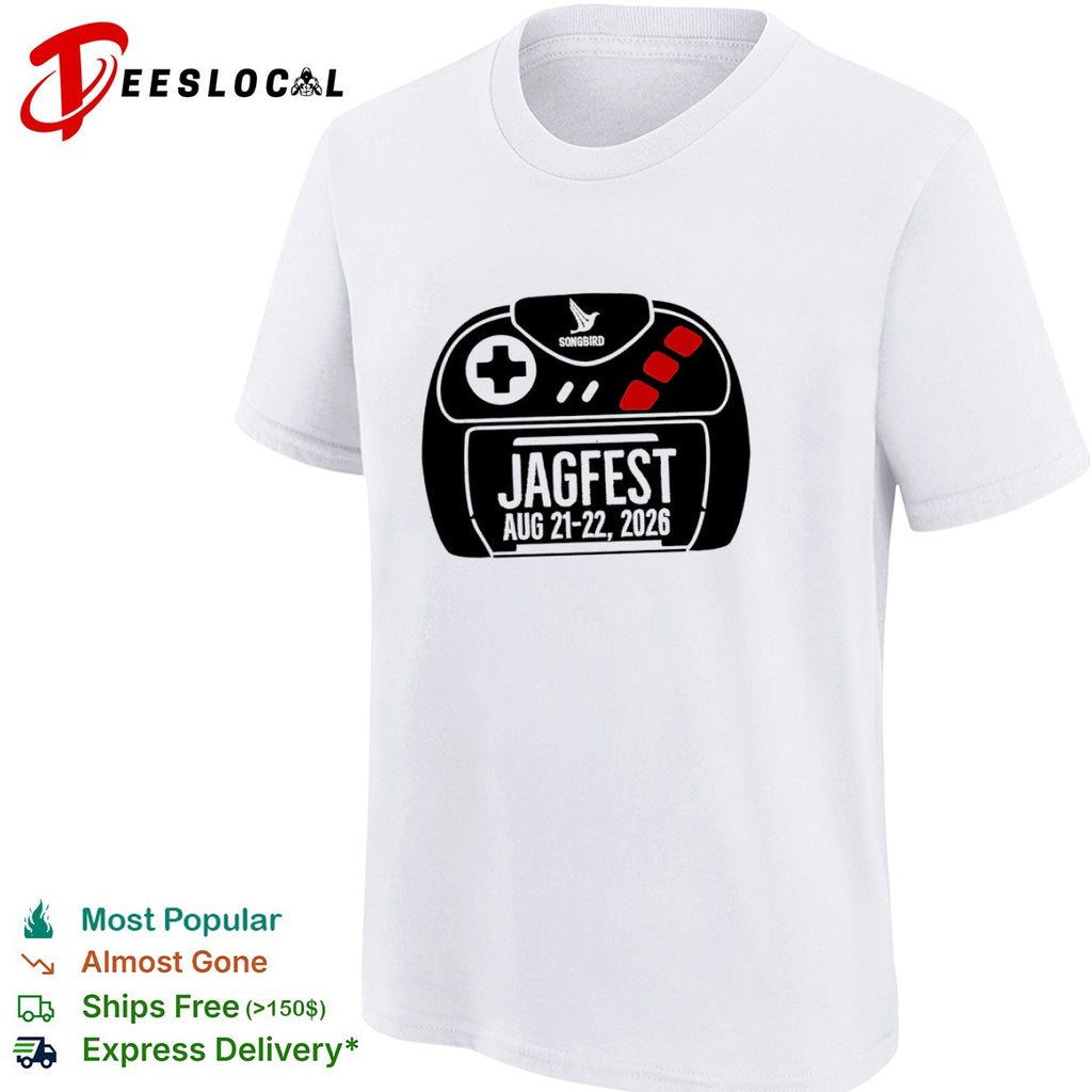 Songbird Jagfest Aug 21 22 2026 Atari Jaguar Video Game Retro Gaming Event shirt