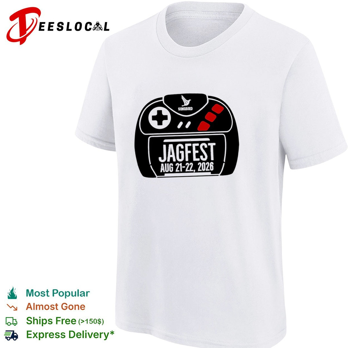Songbird Jagfest Aug 21 22 2026 Atari Jaguar Video Game Retro Gaming Event shirt
