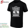 Sorry taken by a great guy with anger issues German couple humor shirt