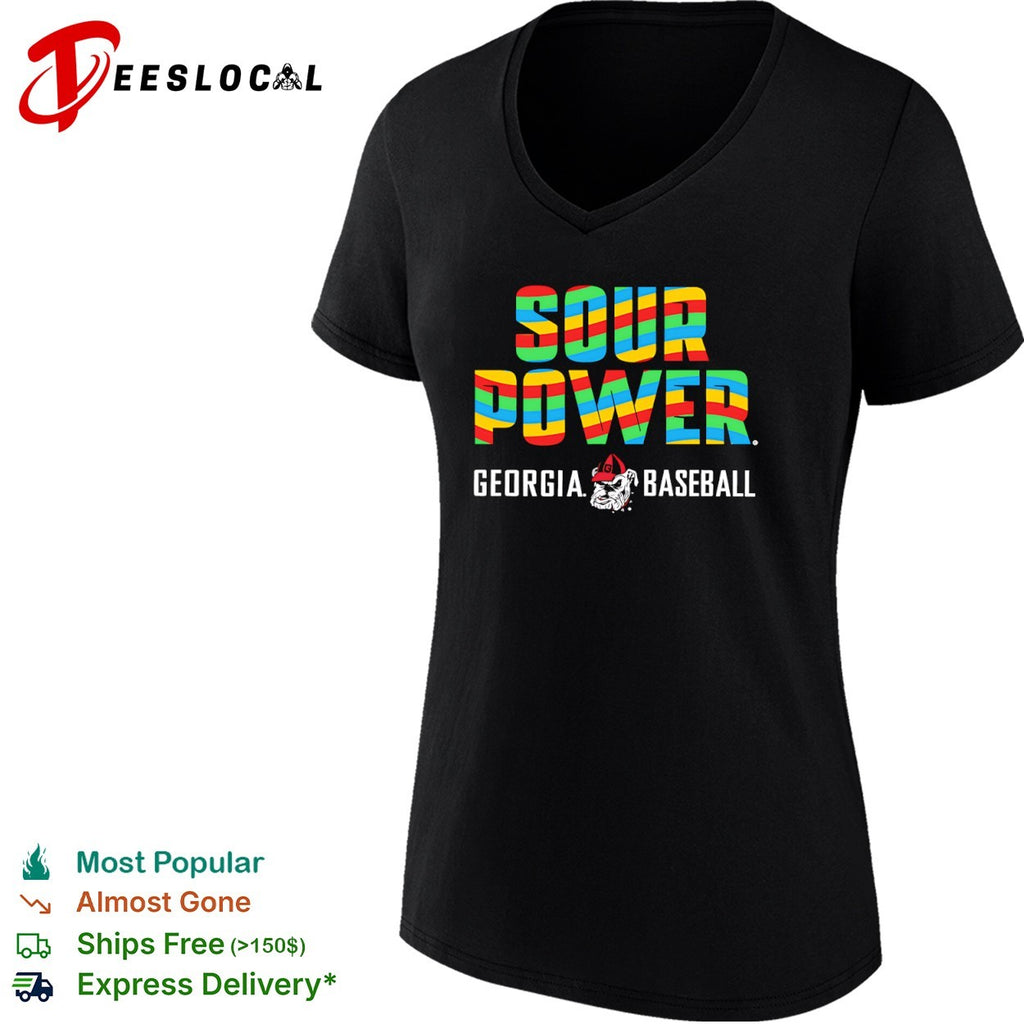 Sour Power Georgia Bulldog Baseball Mascot shirt