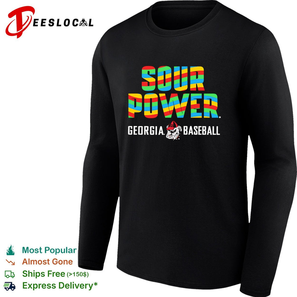 Sour Power Georgia Bulldog Baseball Mascot shirt