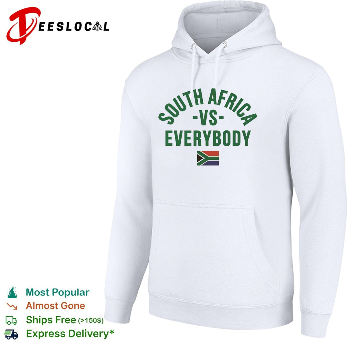 South Africa vs everybody flag soccer pride shirt