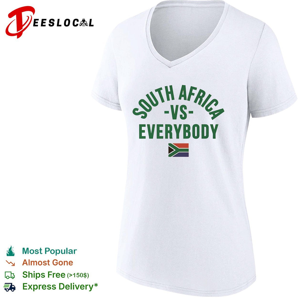 South Africa vs everybody flag soccer pride shirt