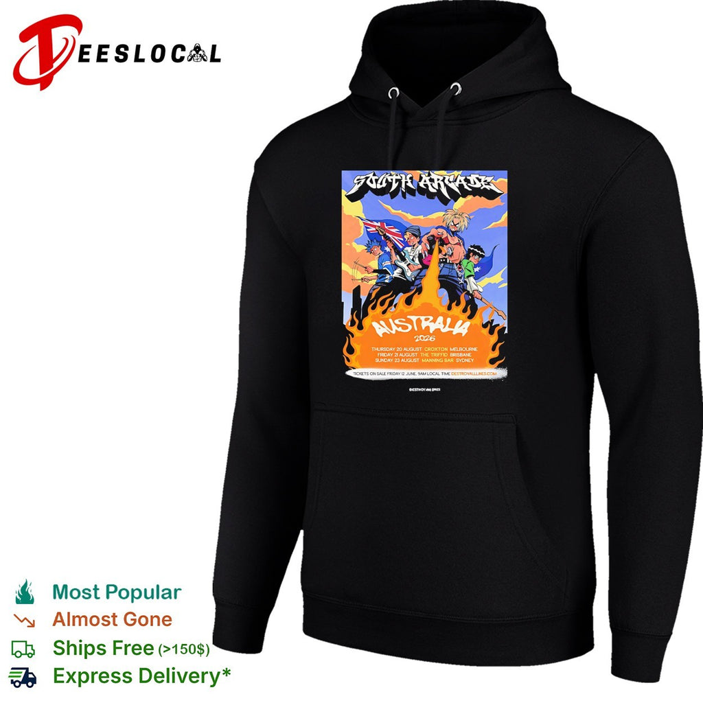 South Arcade Australia 2026 tour dates Croxton The Triffid Manning Bar shirt