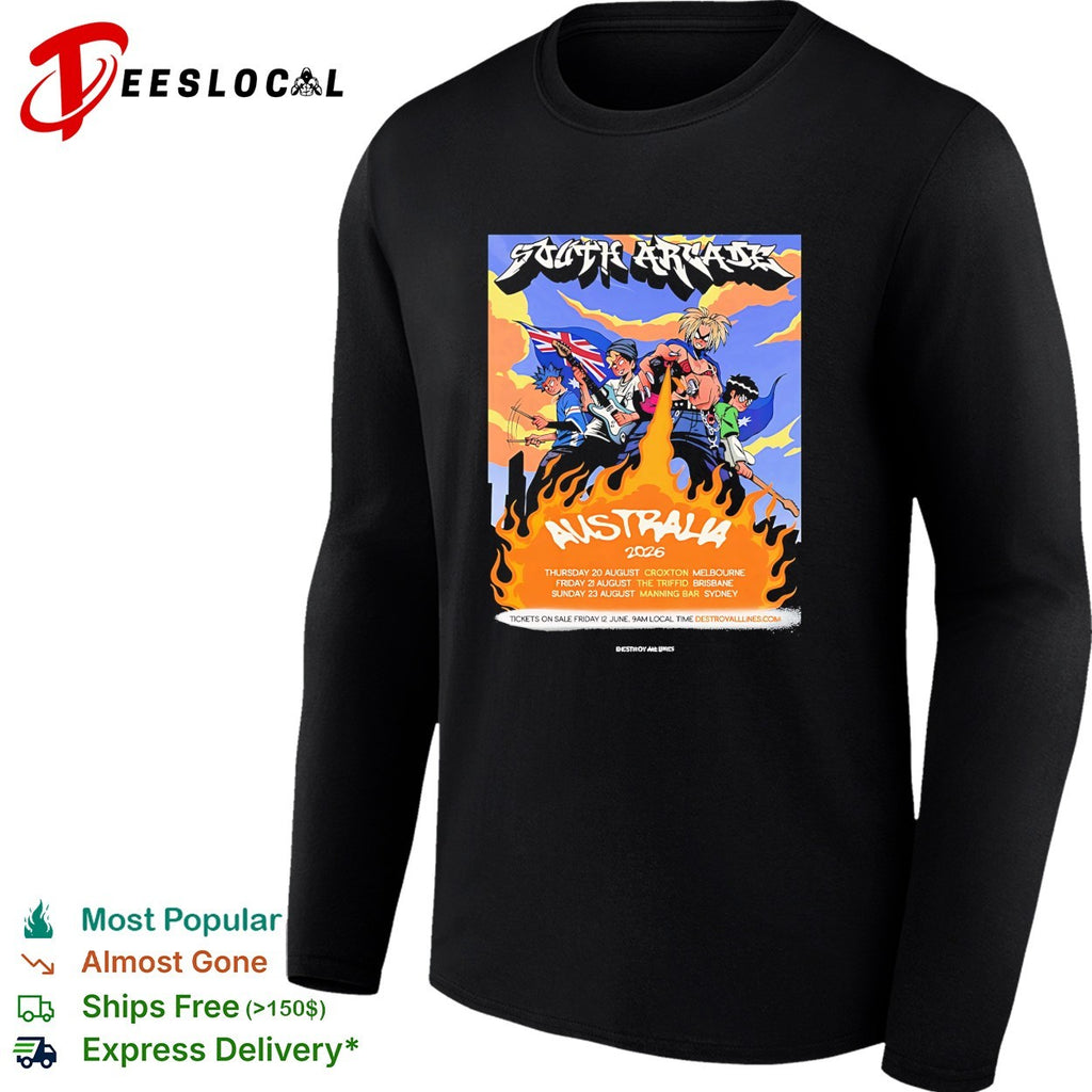 South Arcade Australia 2026 tour dates Croxton The Triffid Manning Bar shirt