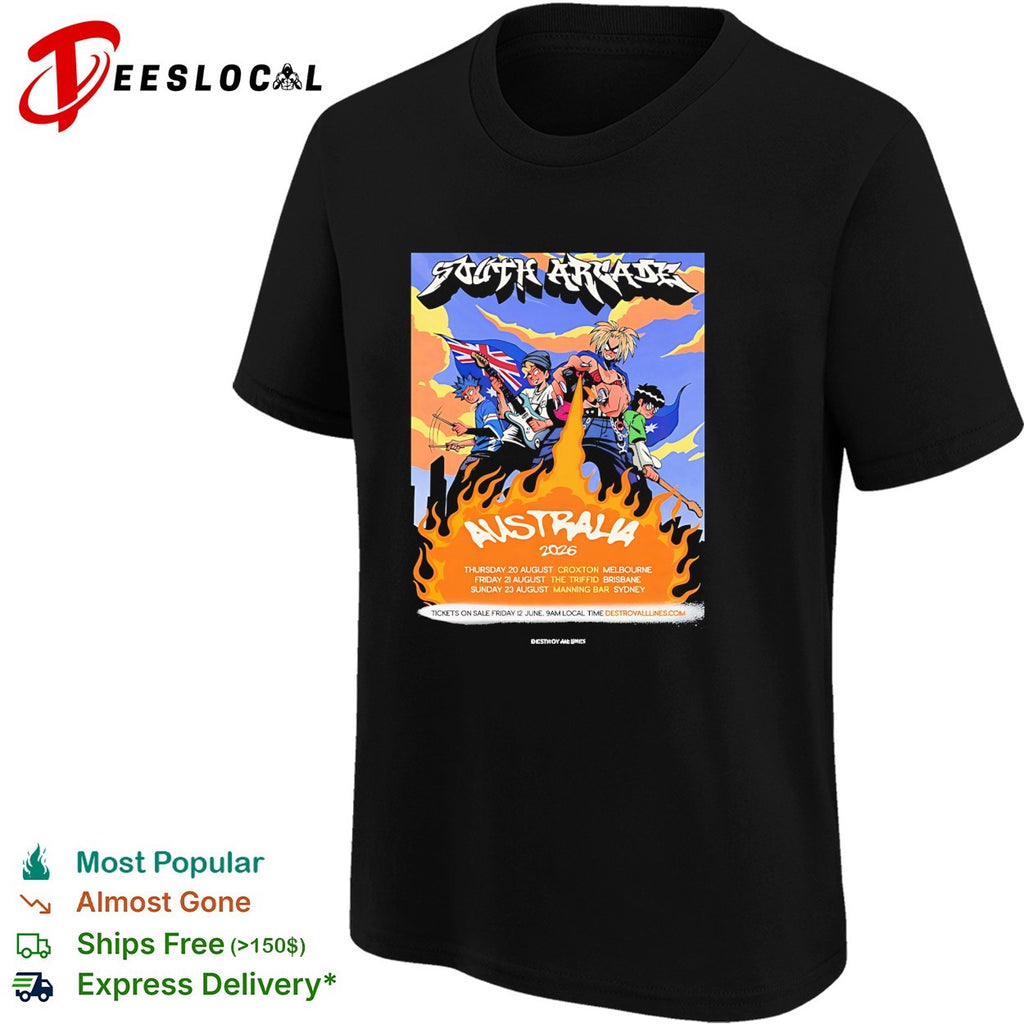 South Arcade Australia 2026 tour dates Croxton The Triffid Manning Bar shirt
