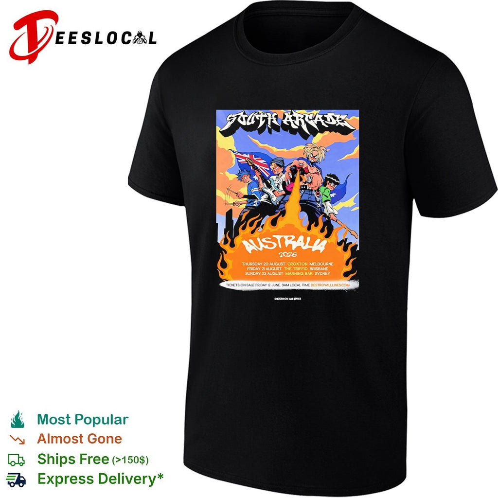 South Arcade Australia 2026 tour dates Croxton The Triffid Manning Bar shirt