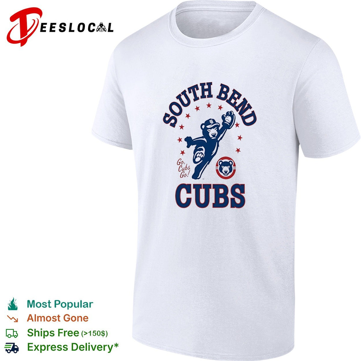 South Bend Cubs Go Chicago Cubs logo shirt