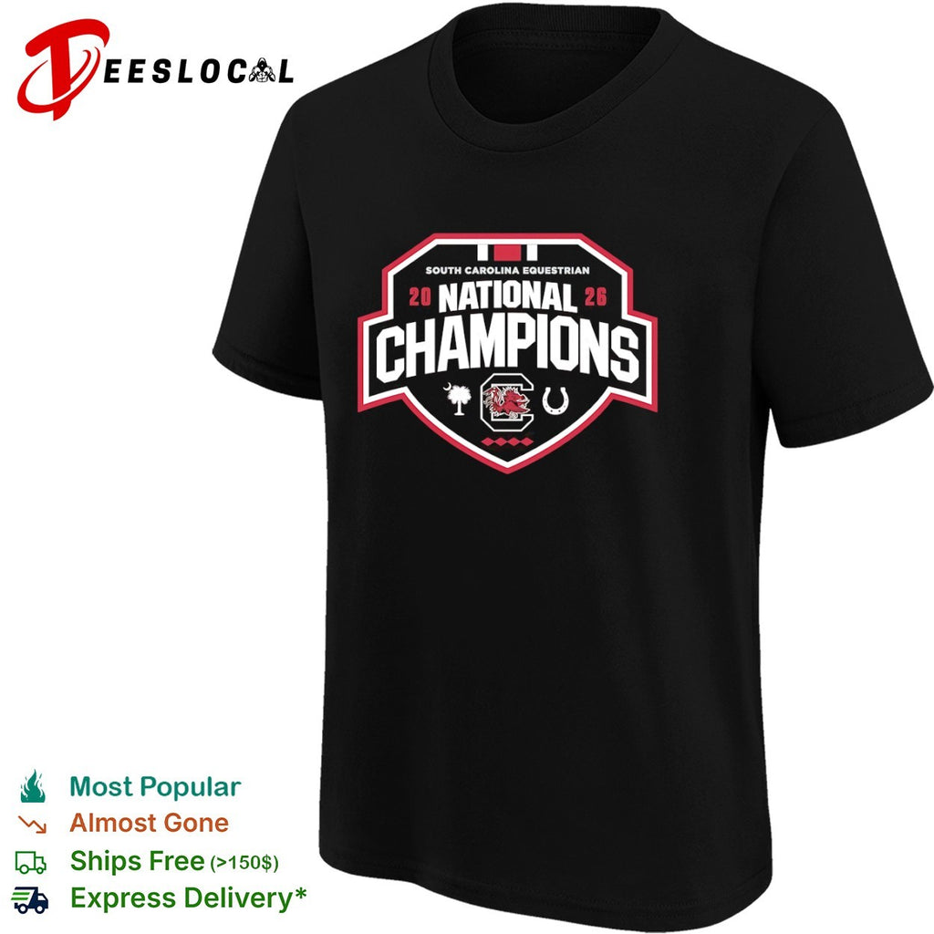 South Carolina Equestrian 20 26 National Champions Gamecock Logo Team shirt