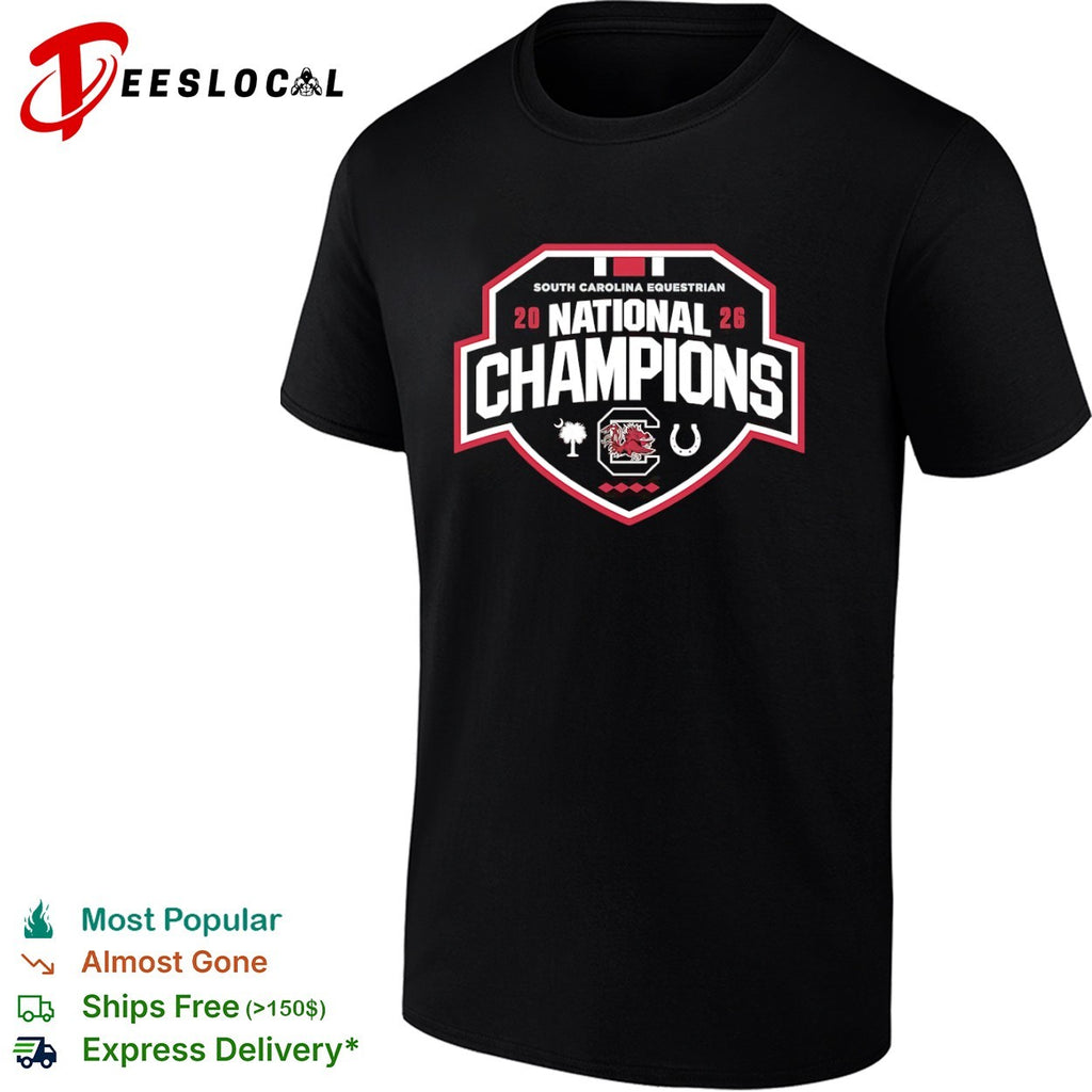 South Carolina Equestrian 20 26 National Champions Gamecock Logo Team shirt