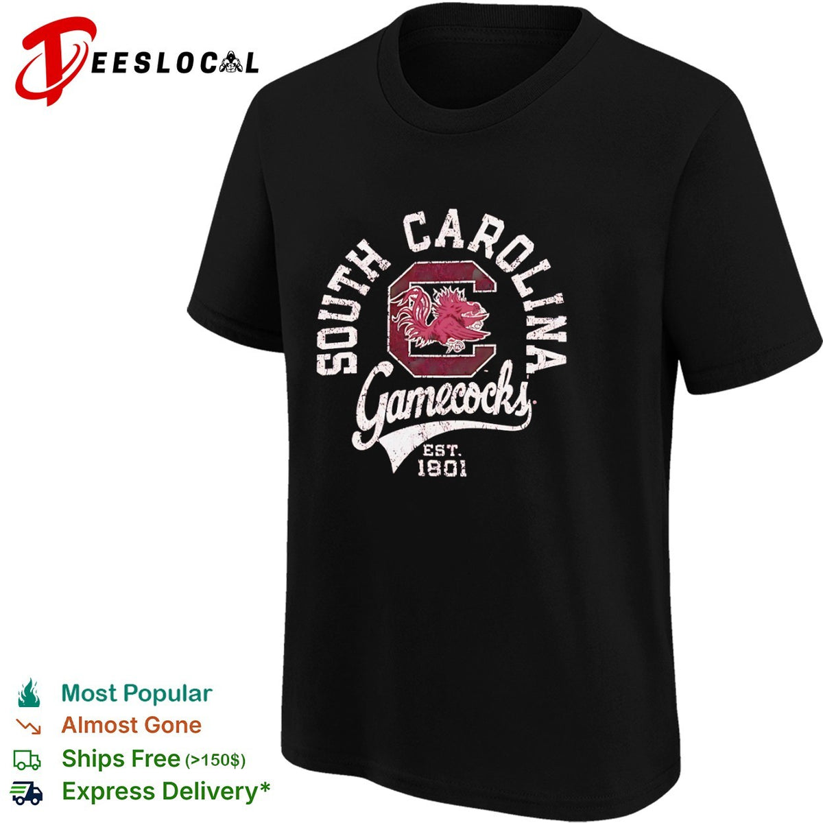 South Carolina Gamecocks est 1801 NCAA shirt