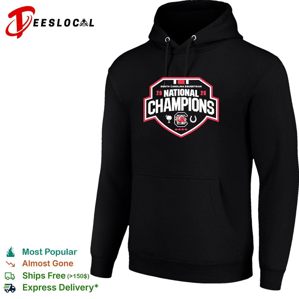 South Carolina equestrian national champions 2026 shield crest badge graphic shirt