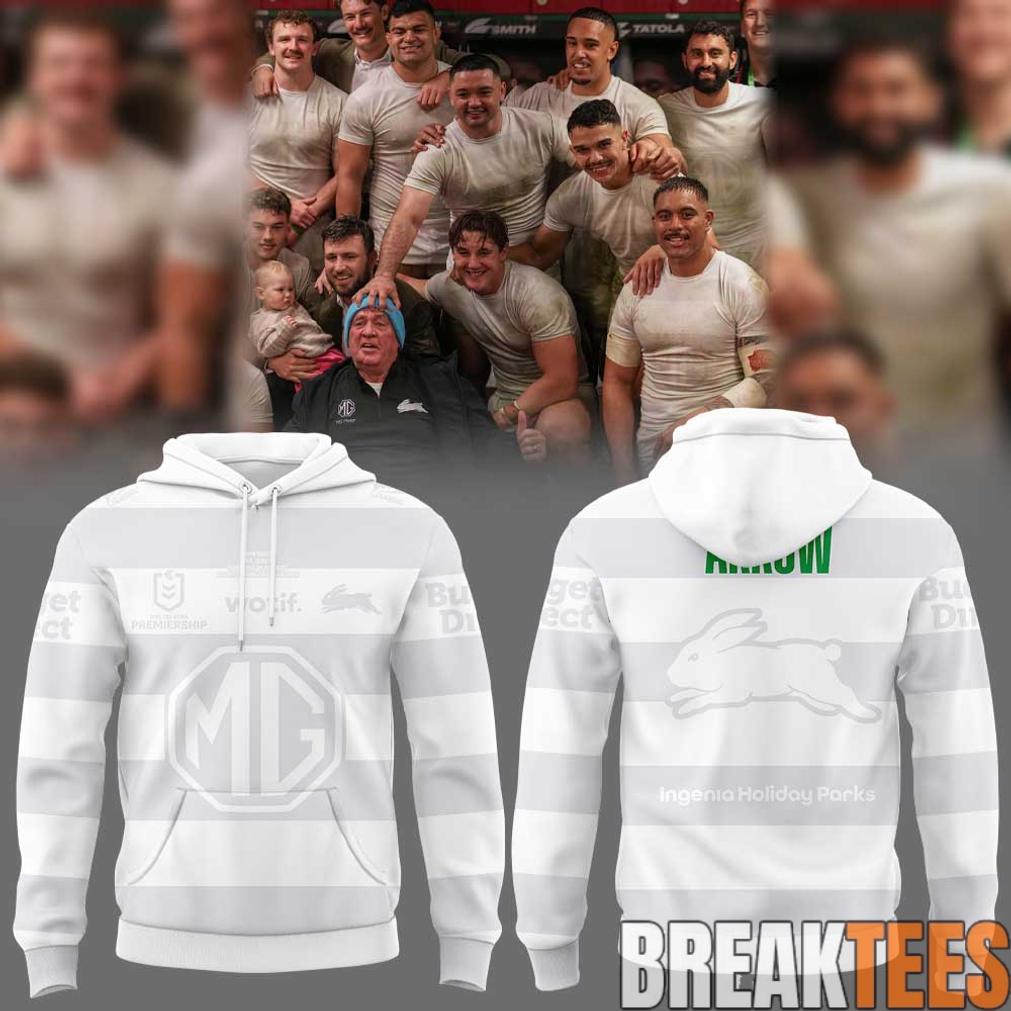 South Sydney Rabbitohs Arrow White 2026 Hoodie
