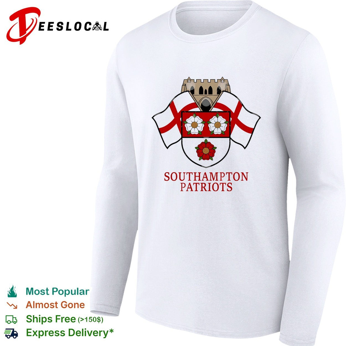 Southampton Patriots floral logo shirt
