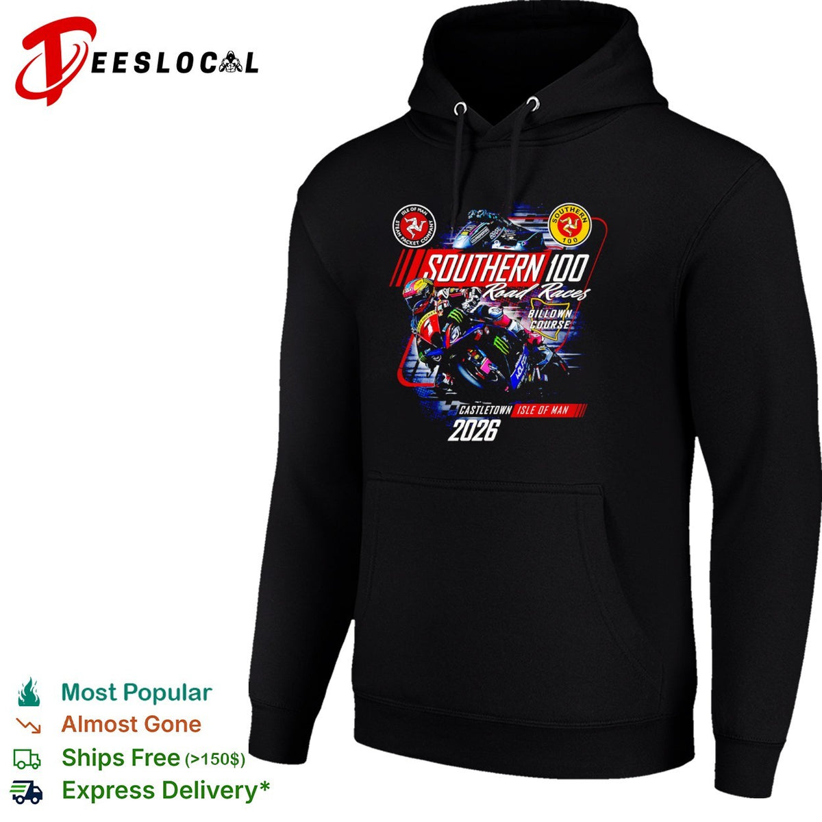 Southern 100 Road Races Billown Course Castletown Isle of Man 2026 racing shirt