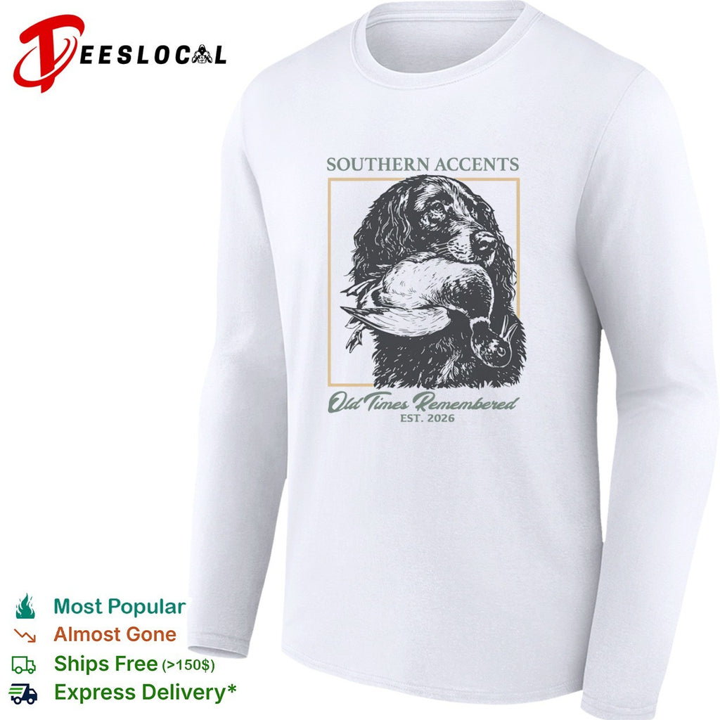 Southern Accents Old Times Remembered Est 2026 Labrador Retriever Duck Hunting shirt