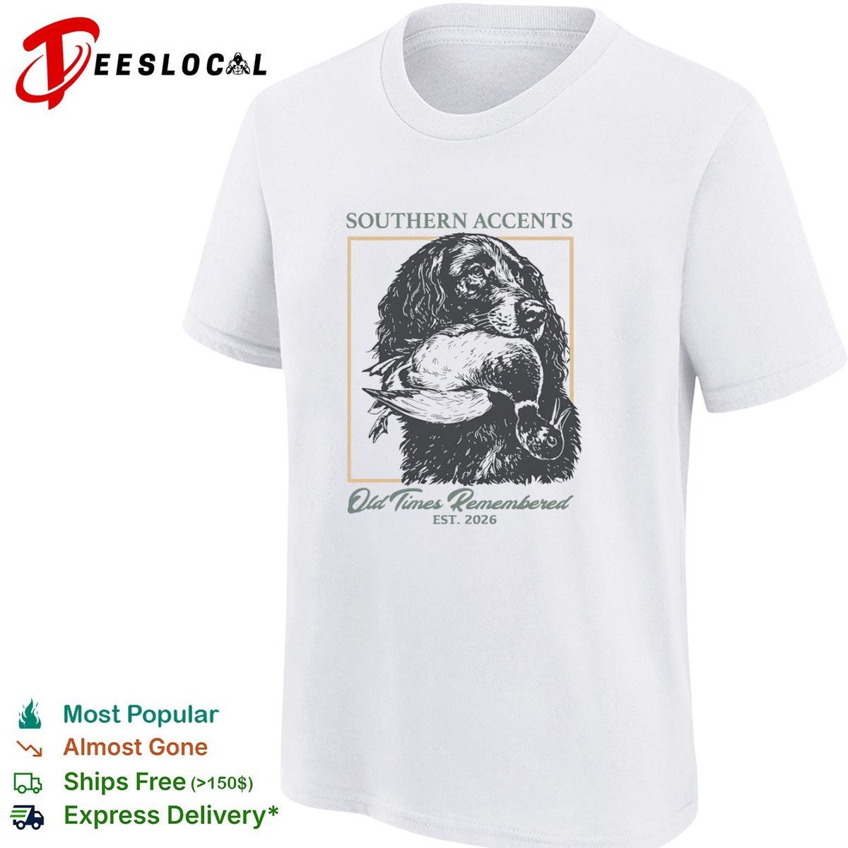 Southern Accents Old Times Remembered Est 2026 Labrador Retriever Duck Hunting shirt