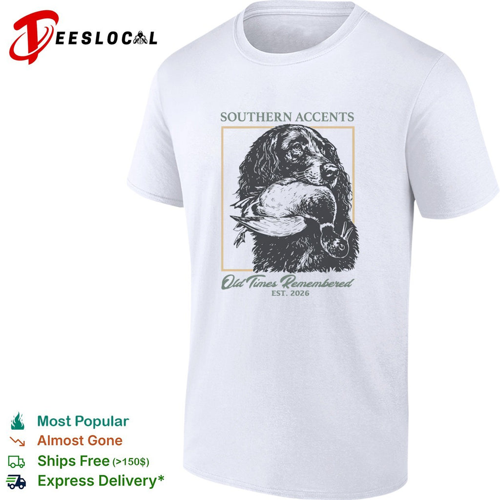 Southern Accents Old Times Remembered Est 2026 Labrador Retriever Duck Hunting shirt