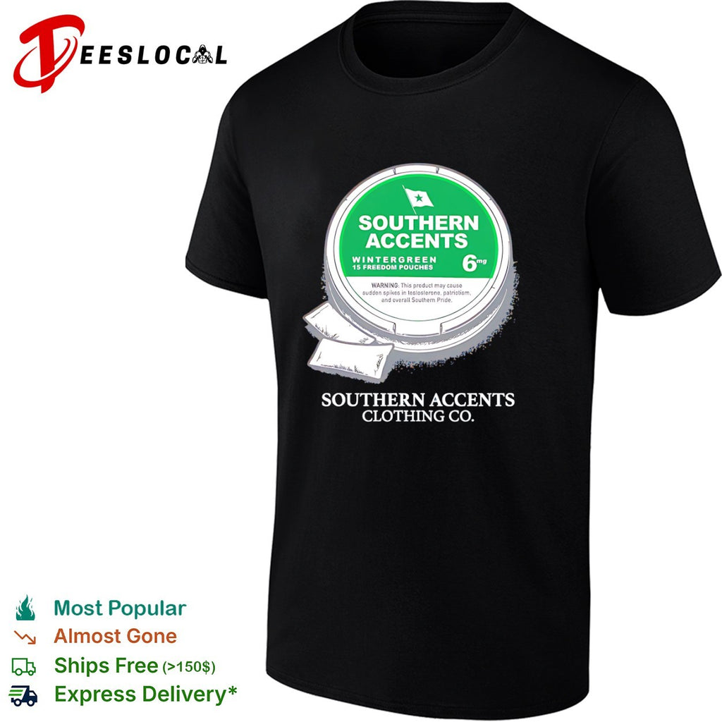 Southern Accents Wintergreen 6mg 15 Freedom Pouches shirt